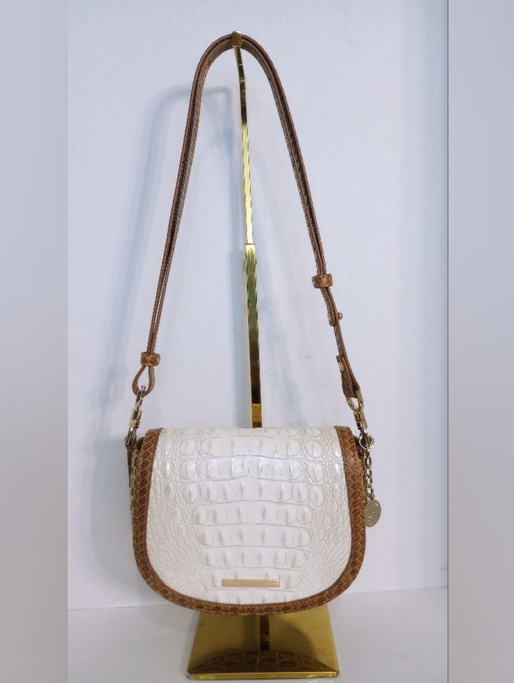 Brahmin Taber Collection Briar Crossbody In Coconut Milk